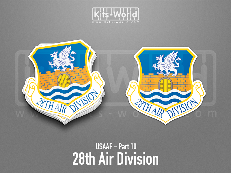 Kitsworld SAV Sticker - USAAF - 28th Air Division Height: 100 mm 